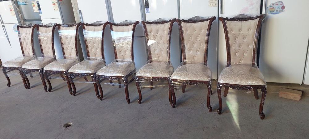 Stul 8 ta dona xolati yangidek Atirgul yogʻoch chinor