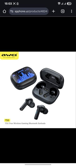 AWEI gaming earbuds беспроводной наушник