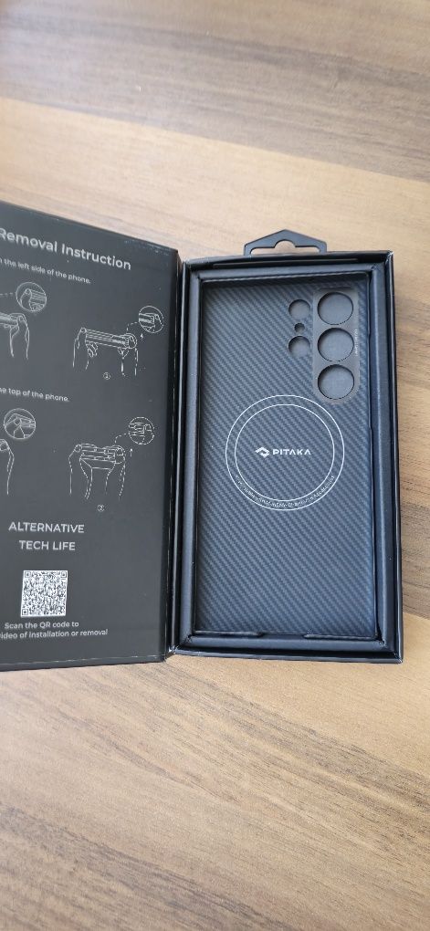 Husa fibra carbon pitaka s23 ultra și husa kevlar s23 ultra