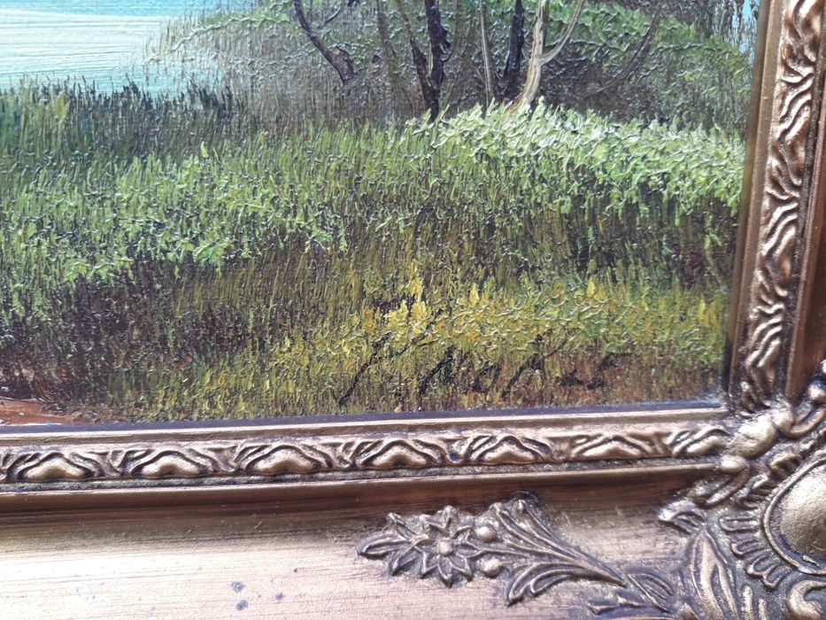 Tablou pictura ulei pe carton