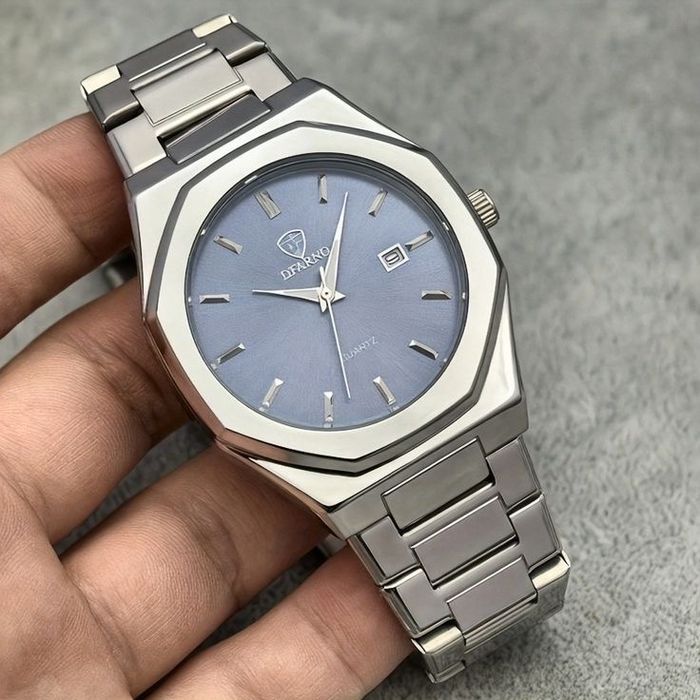 Мужские часы, деловые кварцевые часы с подсветкой календаря