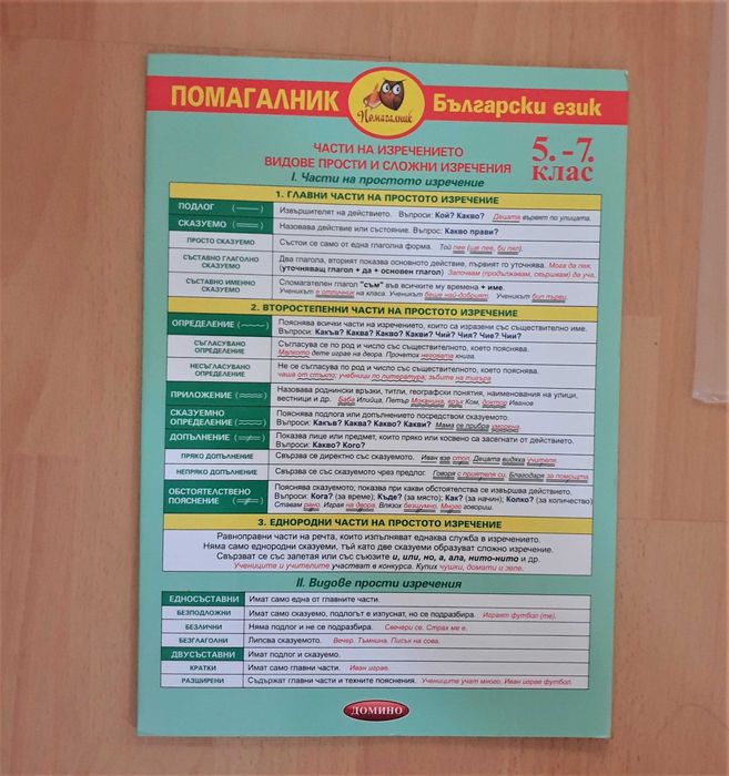 Учебници и учебни помагала за 7 клас и НВО след 7 клас, от 2 лв.
