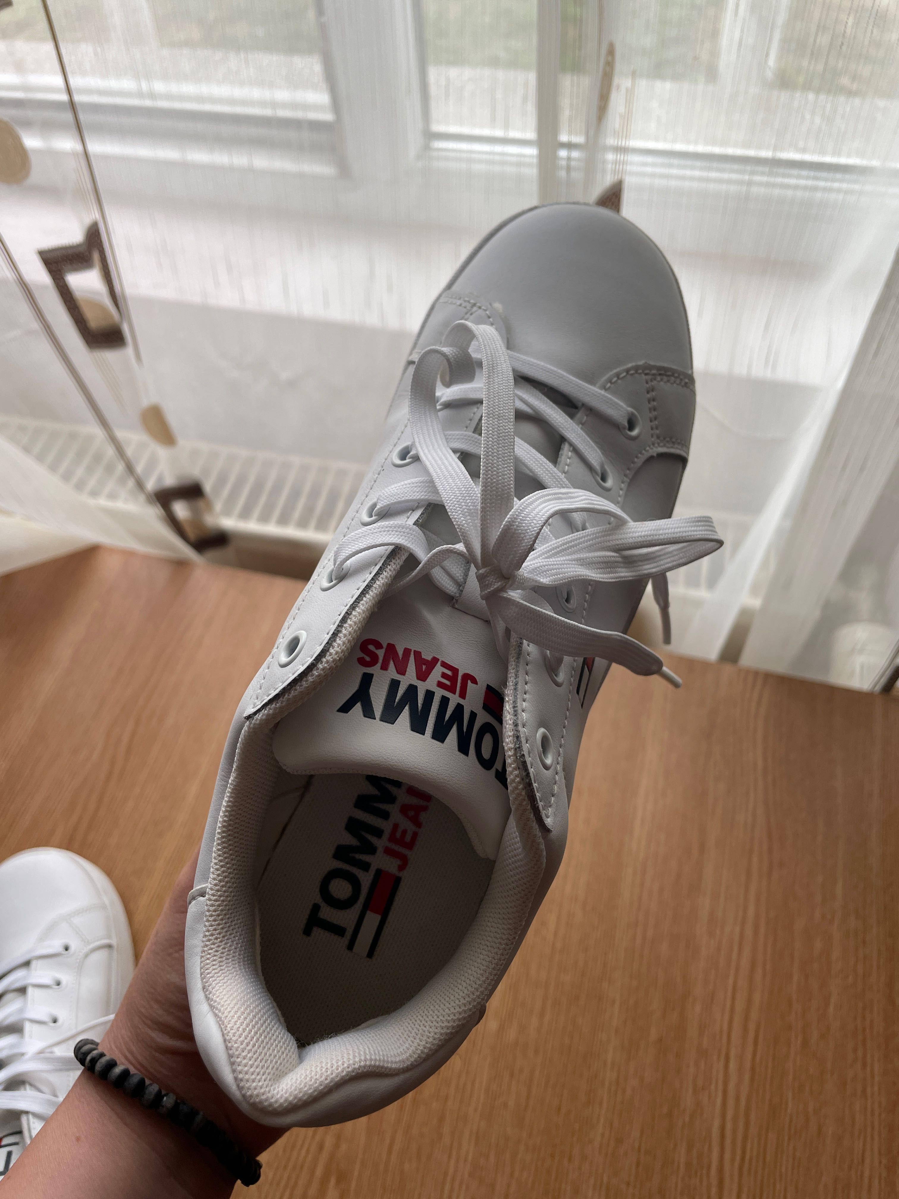 Sneackersi Tommy Jeans Flatform Ess ORIGINALI - din piele