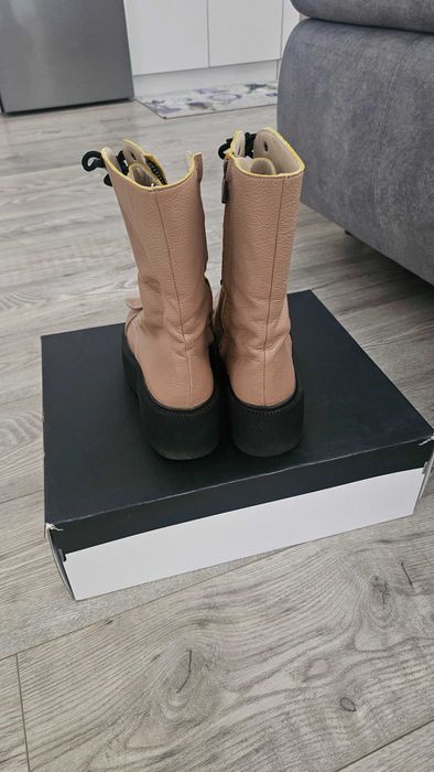 Bocanci Cappuccino Diva Charms - 100% piele naturala
