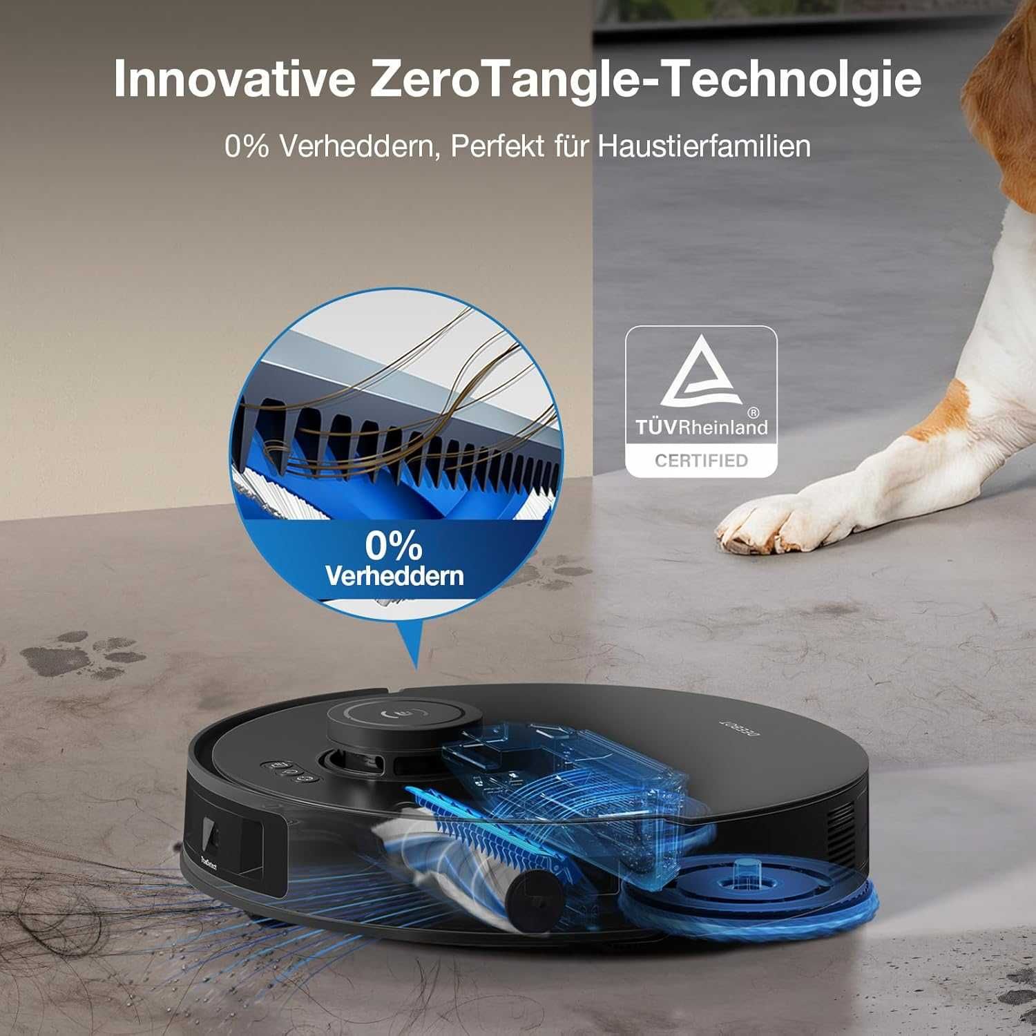 Прахосмукачка робот Ecovacs Deebot T30S Pro TrueDetect ZeroTangle