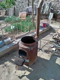 Компактный  маленкий  чугунный печка для дома и полевых условий