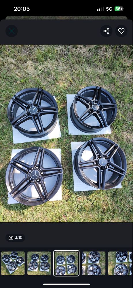Продавам 17” джанти 5x112 + 4 летни гуми Continental!