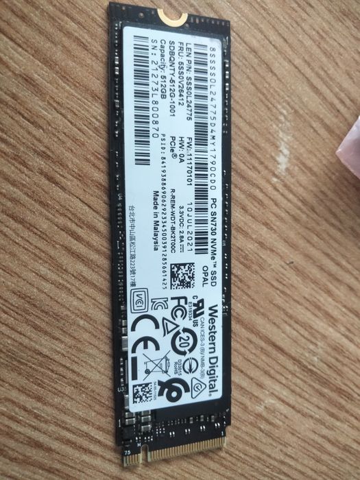 0 scris Ssd 256gb, 512gb, Nvme