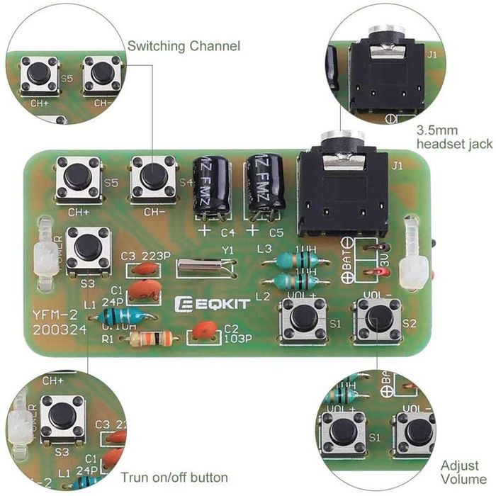 Kit Diy Radio FM AM  Montaj Construieste singur un radio