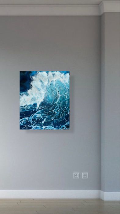 Интерьерная картина ручной работы, в стиле реализм. Акрил на холсте