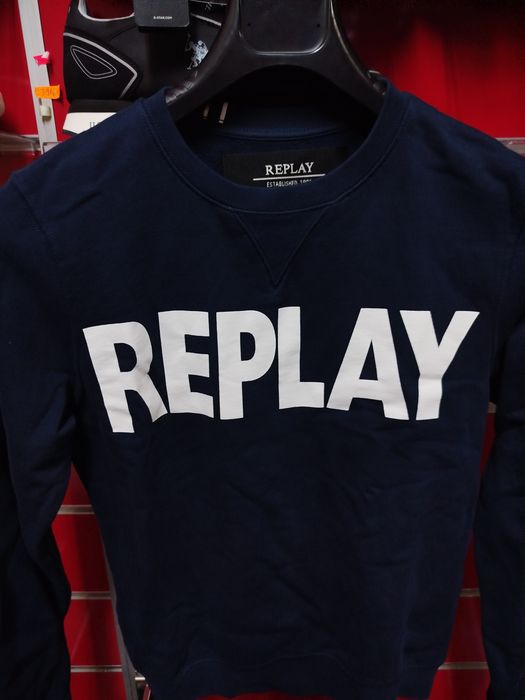Оригинален суичър Replay XS , S нов мъжки блуза фланела