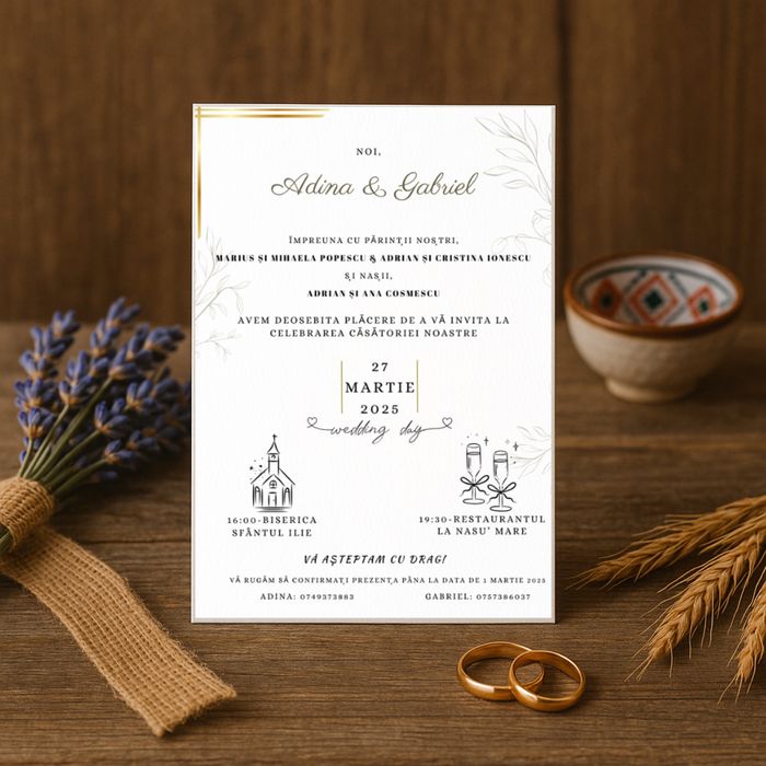 Invitații nuntă sau botez personalizate – elegante și accesibile