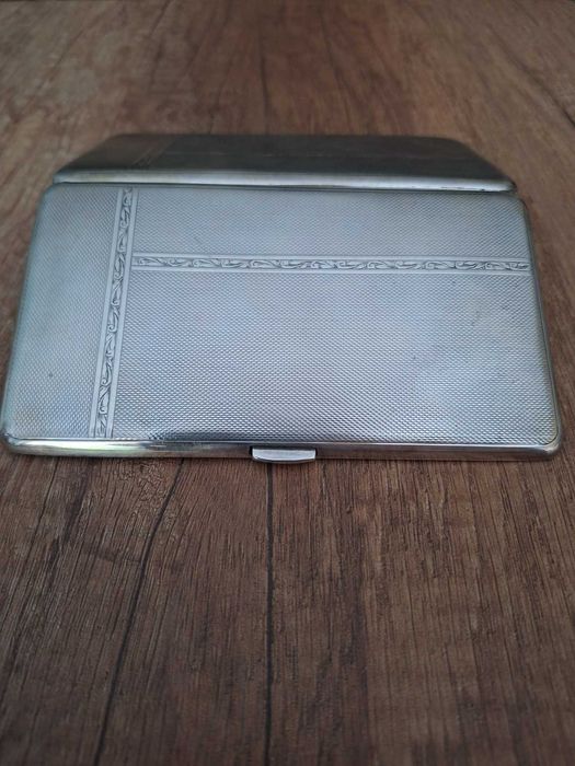 Сребърна английска табакера 1933 г. - 219 грама Sterling Silver