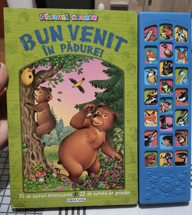 Carte sonora Bun venit în padure - Glasuri vesele