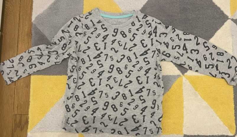 тениски 3 бр. с къс и 3 бр. с дълъг ръкав 100/116 см, 4-6 год.