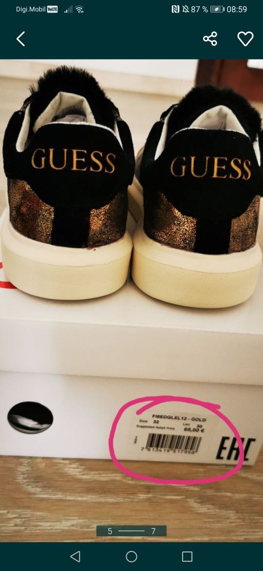 Pantofi  fete Guess