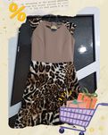 Vând rochie cu imprimeu animal print ,mărimea36 (S).
