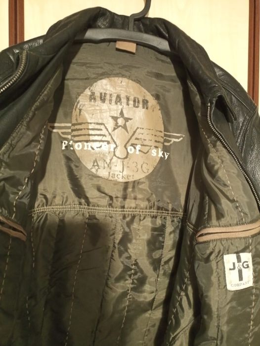 Geacă, haină piele Aviator, bărbați