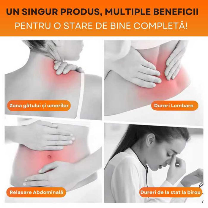 Centura Lombara de Sustinere cu Masaj si Incalzire Infrarosie