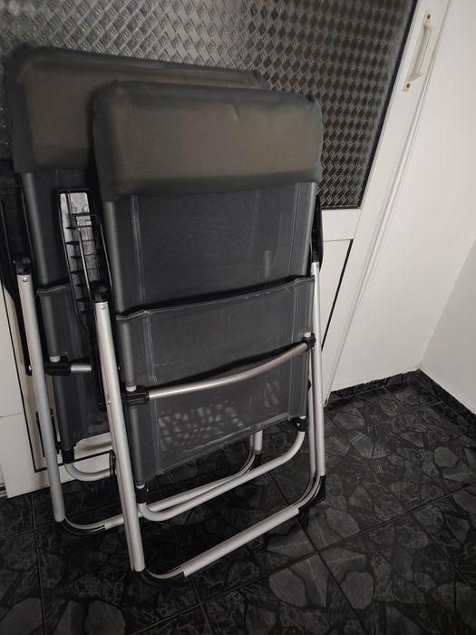 Сгъваем алуминиев стол 5 позиции на облегалката Нови 2 бр.