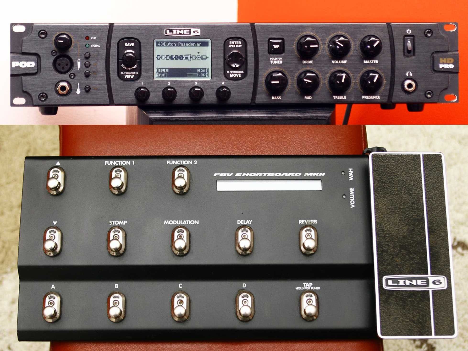 Line6 POD HD PRO RACK si FBV Shortboard Mk2