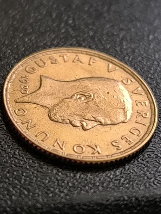 5 крони 1920 год, Швеция, крал Густав V, Злато 2.24 гр900/1000