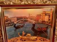 tablou luminos gondole made in Italy,22xm-50 lei