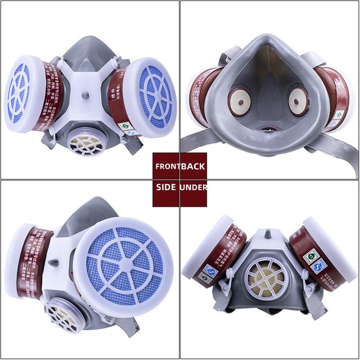 РЕСПИРАТОР УГОЛЬНЫЙ с двумя картриджами от пыли и химикатов ОПТОМ