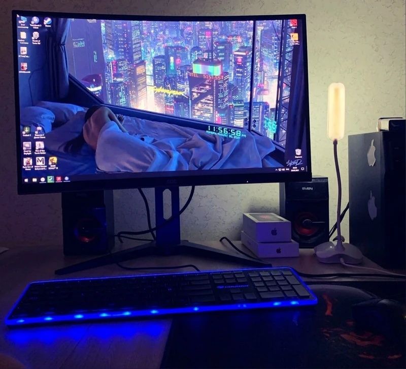 Рассрочка! Монитор AOC 27" Fullhd VA 4ms 144Ghz 2xHDMI VGA