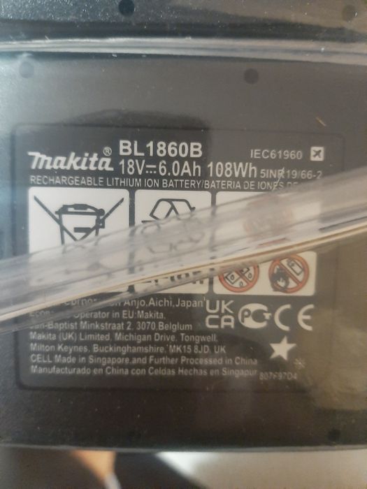 2 Acumulatori AFTERMARKET makita noi AFTERMARKET 18 V.  6 ah