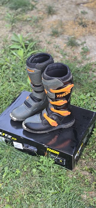 Cizme/Ghete Thor BLITZ XP MX BOOT Portocaliu