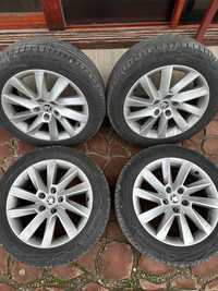 Jante skoda superb 3 17” model stratos. Anvelope 215/55/17 vara conti