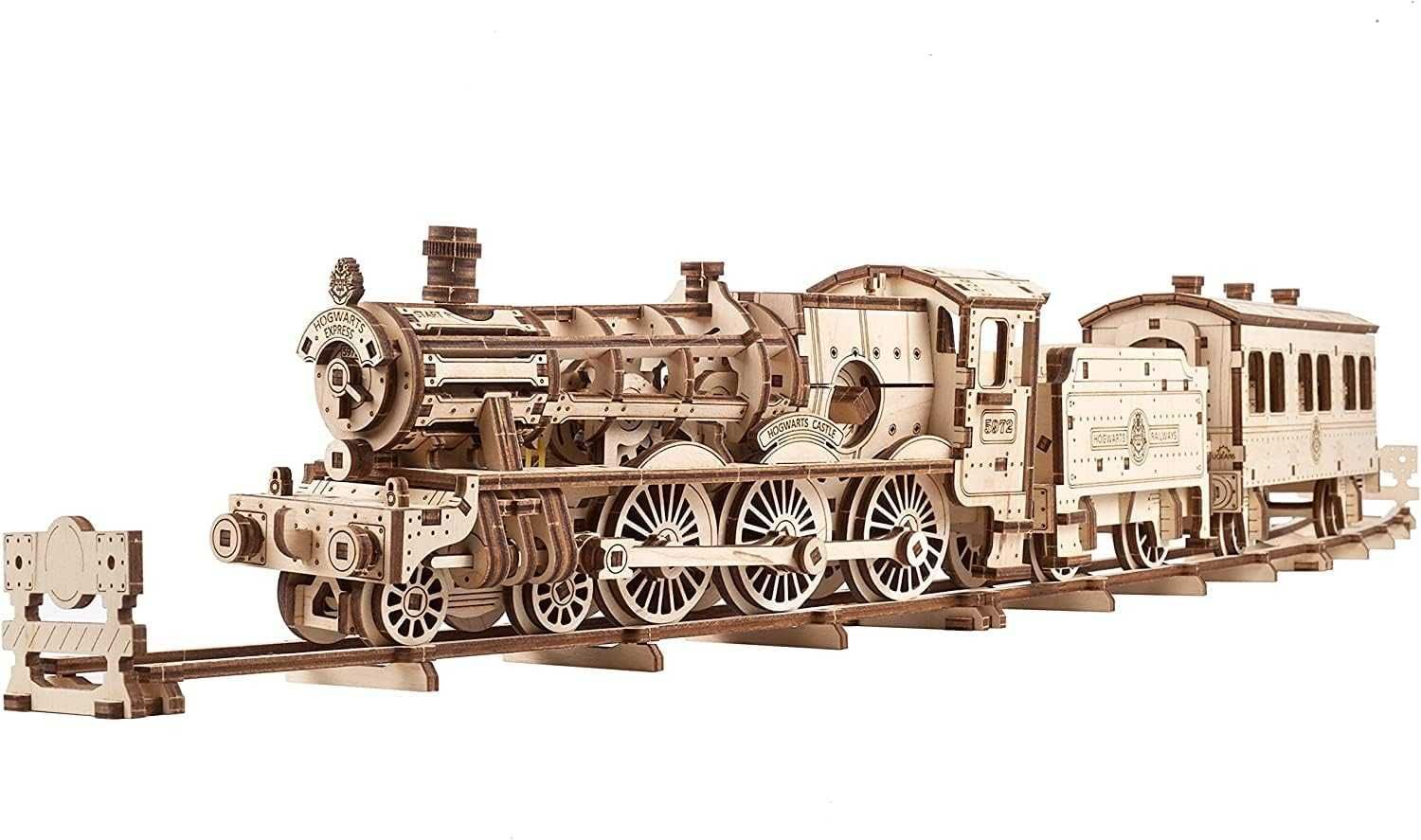 Harry Potter Hogwarts Express Tren din lemn de construit - Puzzle 3D