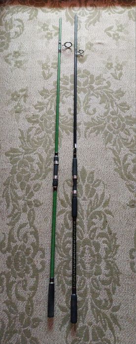 Set complet de pescuit la crap , 3 lansete + 2 transoane