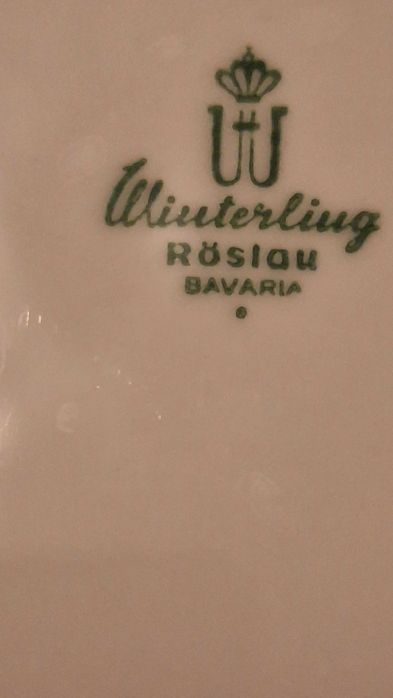 Set farfurii 12 persoane din portelan de Bavaria, 48 piese, nefolosit