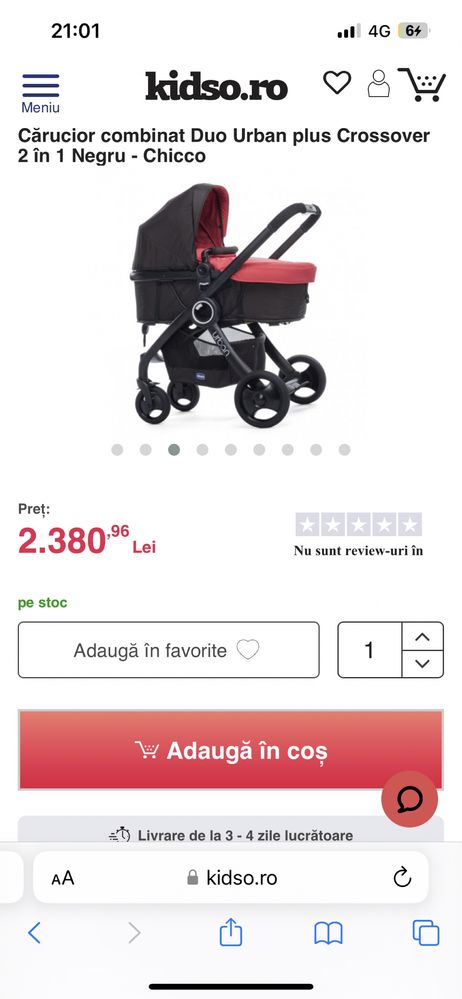 Cărucior Chicco 2 in 1 landou sport