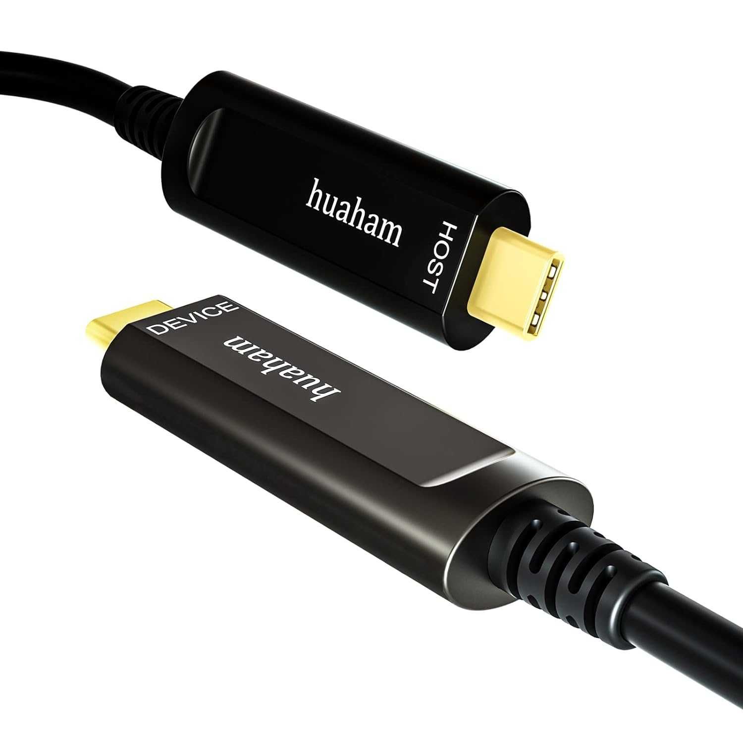 Cablu fibră optică huaham USB C la USB C 15M,Cablu USB 3.1 10Gbps