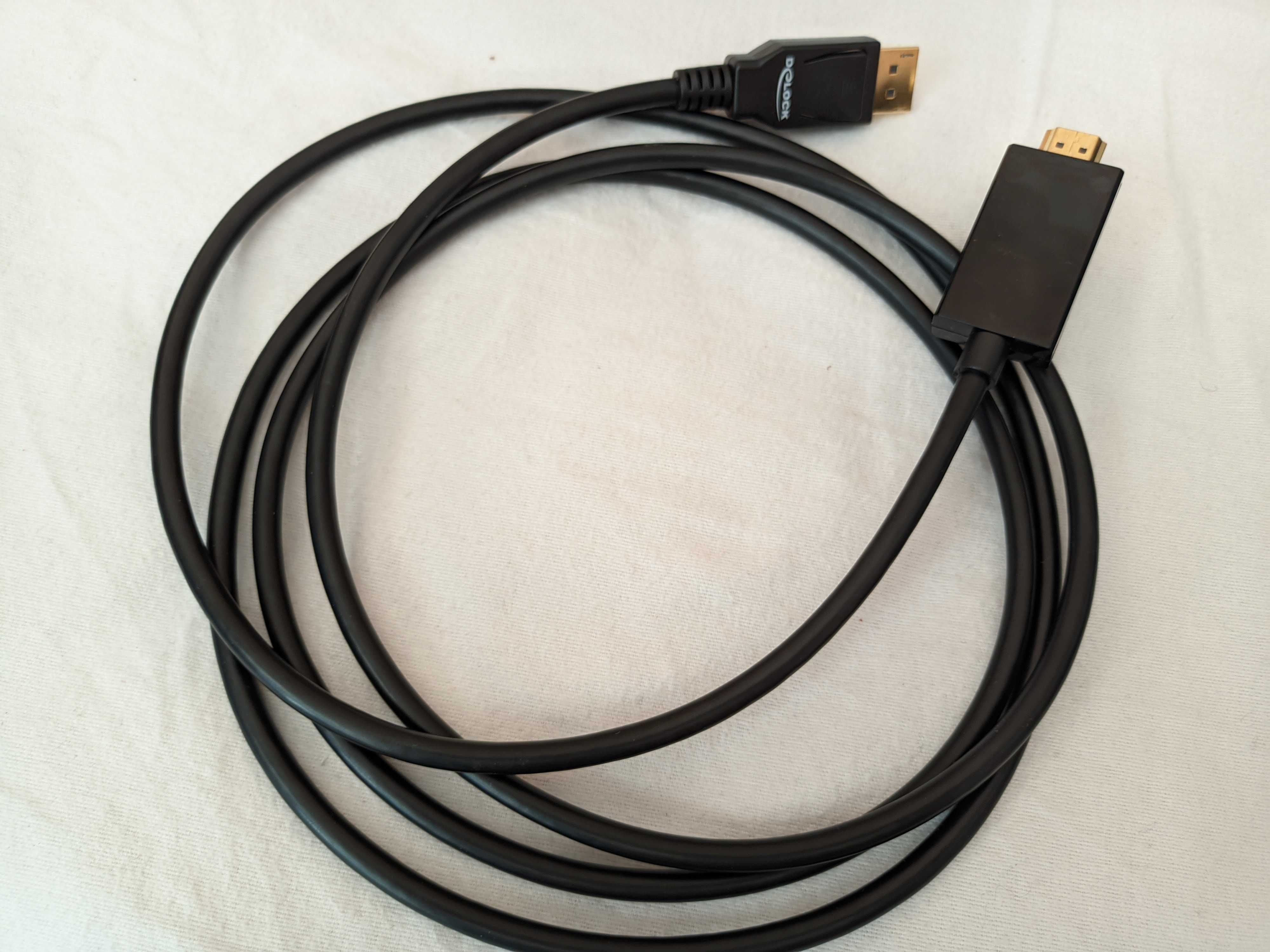 Кабел Delock 85317, Displayport 1.2 към HDMI, 4K, 2 м, Черен