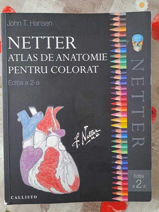Vând NETTER ATLAS DE ANATOMIE Pentru colorat, ed.2,2020