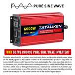 Invertor 6000w 12V sinus pur nou TATALIKEN