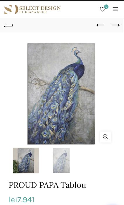 Vand tablou pictat pe panza