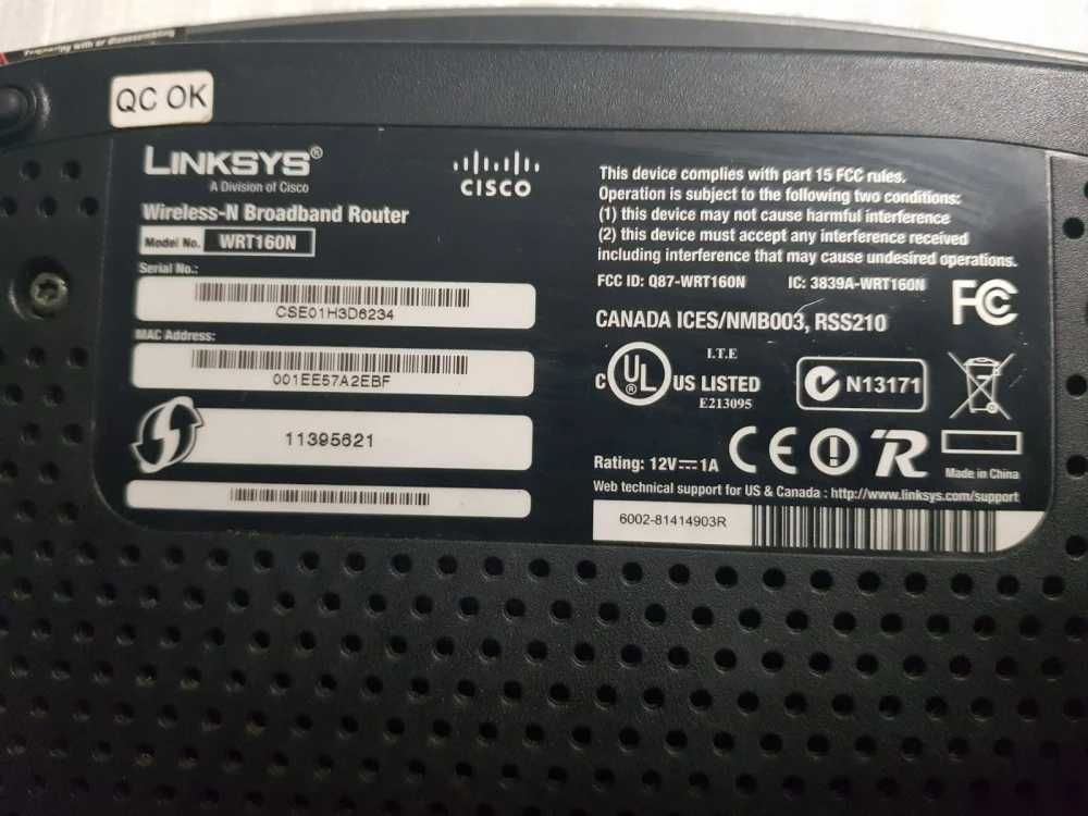 Router Linksys WRT160N 300Mbps 4-Port 10/100 Wireless - poze reale