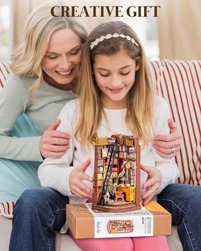 Нов Креативен 3D книжен декор Мини библиотека за рафт DIY модел