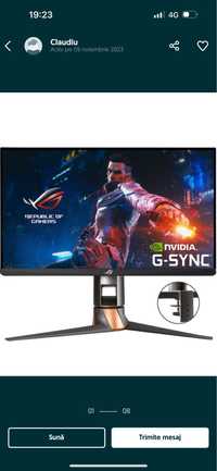 Monitor gaming 360Hz LED IPS ASUS ROG Swift 24.5", Full HD,Displayport