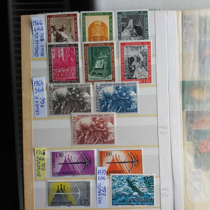 Timbre din San Marino,Vatican si Printesa Diana si Ducele de York