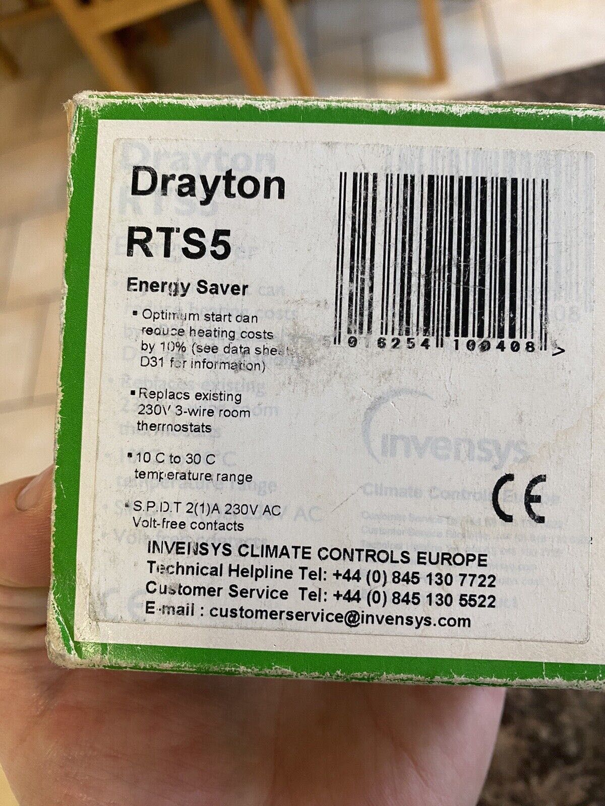 DRAYTON RTS5 стаен термостат 230V AC