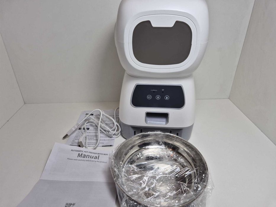 Hranitor animale SMART WIFI dispenser automat hrana caini si pisici