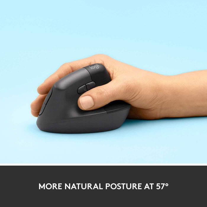 Безжична Oптична Ергономична Мишка Logitech - Lift Vertical EMEA