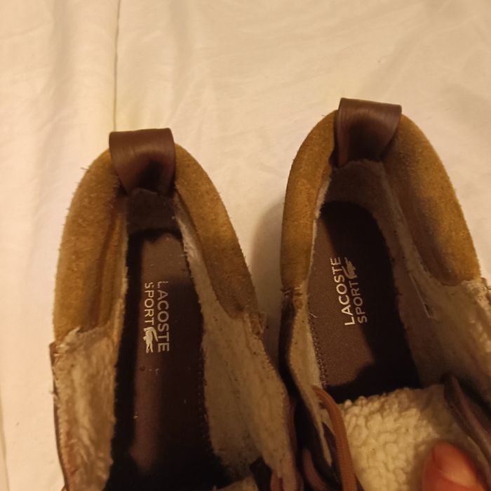 Ghete lacoste piele naturala îmblănite 42