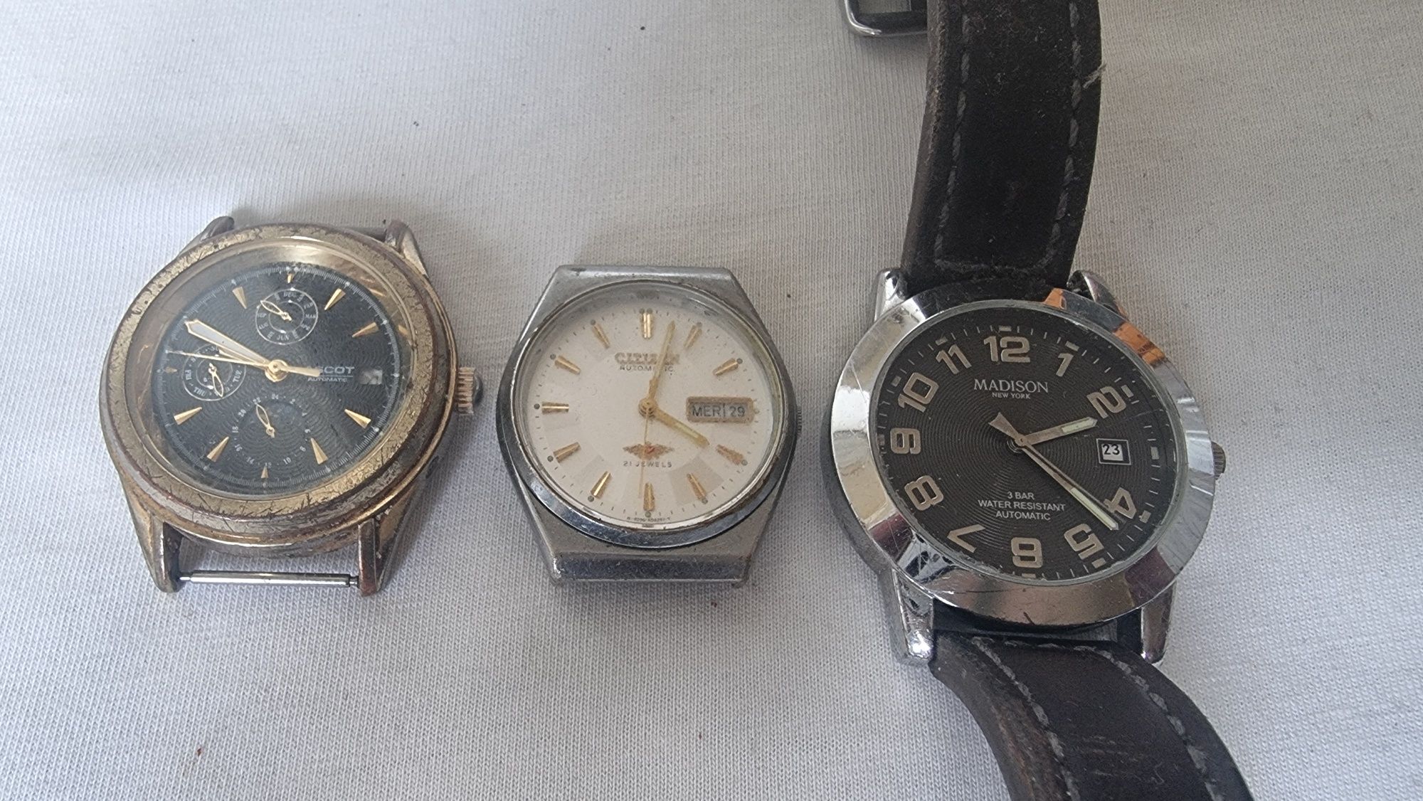 Trei ceasuri barbatesti automatice,Citizen,Ascot,Madison